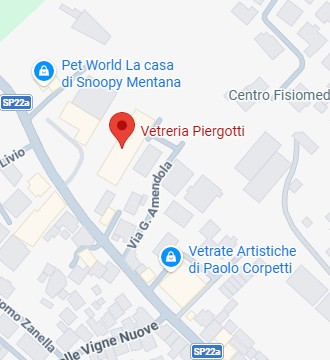 Mappa Vetreria Piergotti Mentana